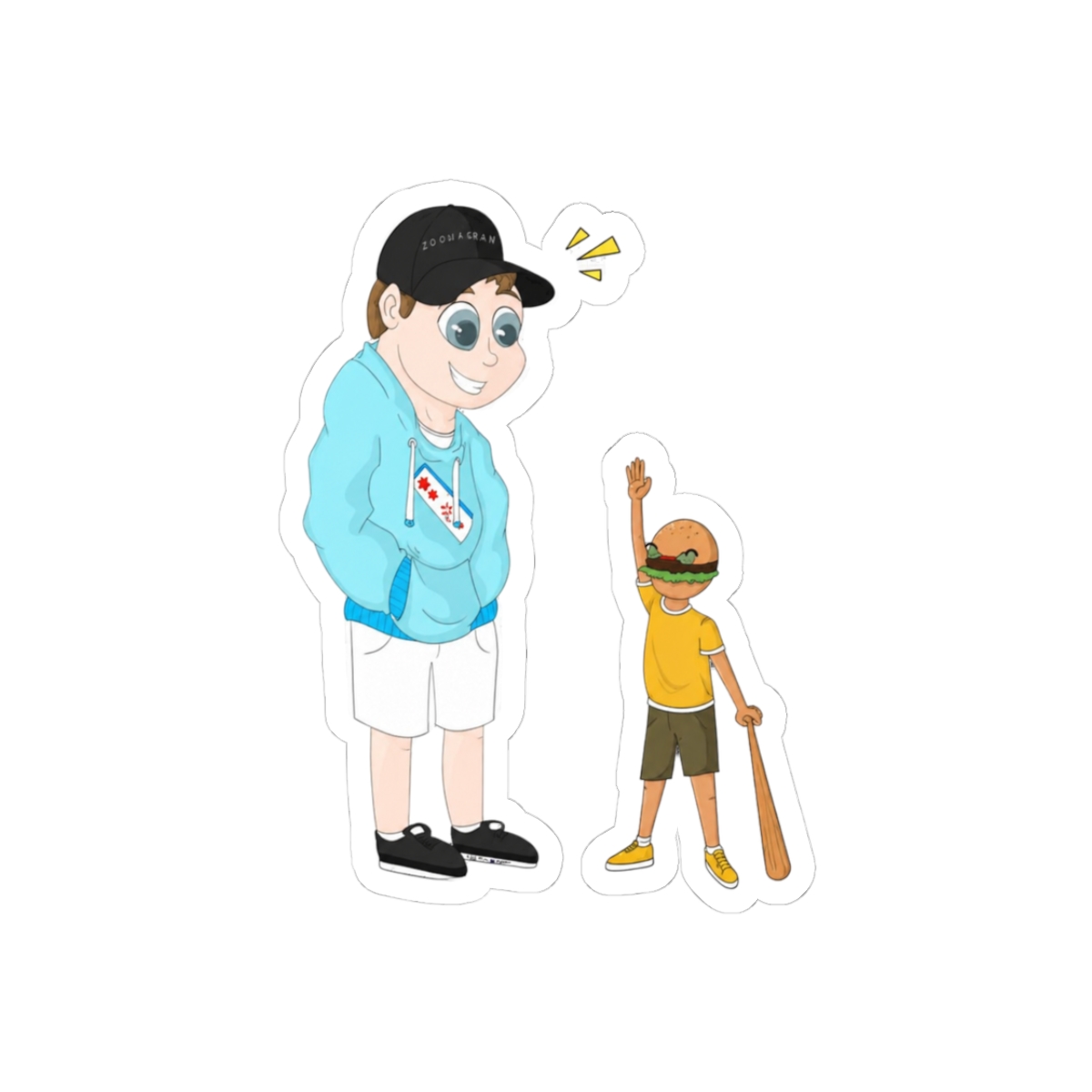 Beefboss and Poofesure Roblox Funny Gaming Sticker - Official stickers merchandise