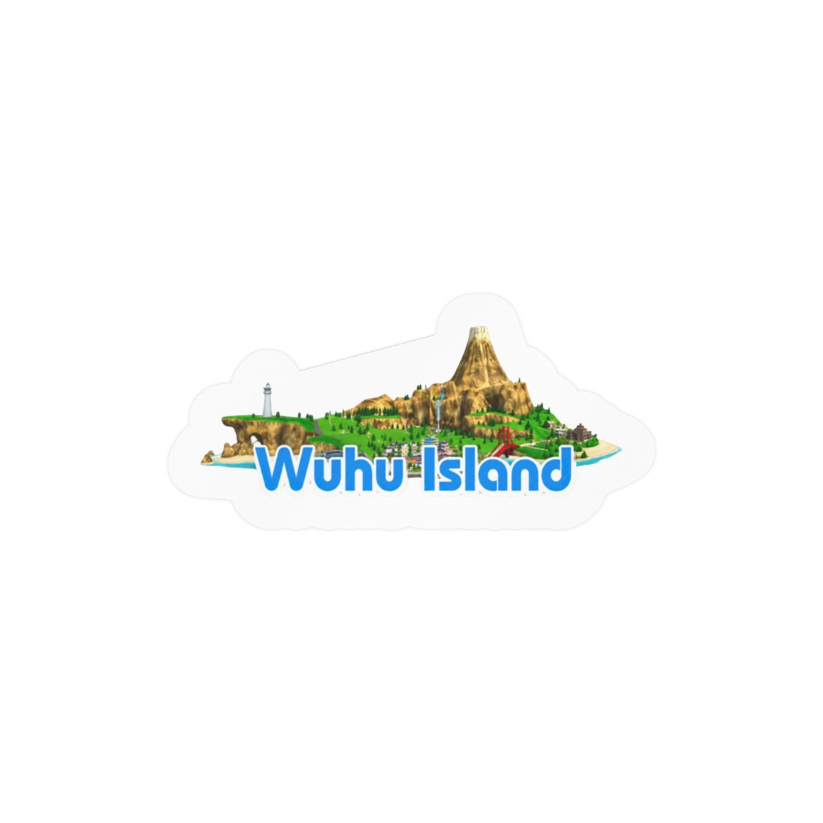 Wuhu Island Wii Sports Resort Sticker | Nostalgic Retro Gaming Vinyl Decal - Official stickers merchandise