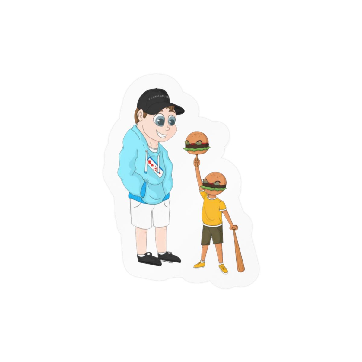Beefboss & Poofesure Whimsical Funny Stickers | Gaming Vinyl Decals - Official stickers merchandise