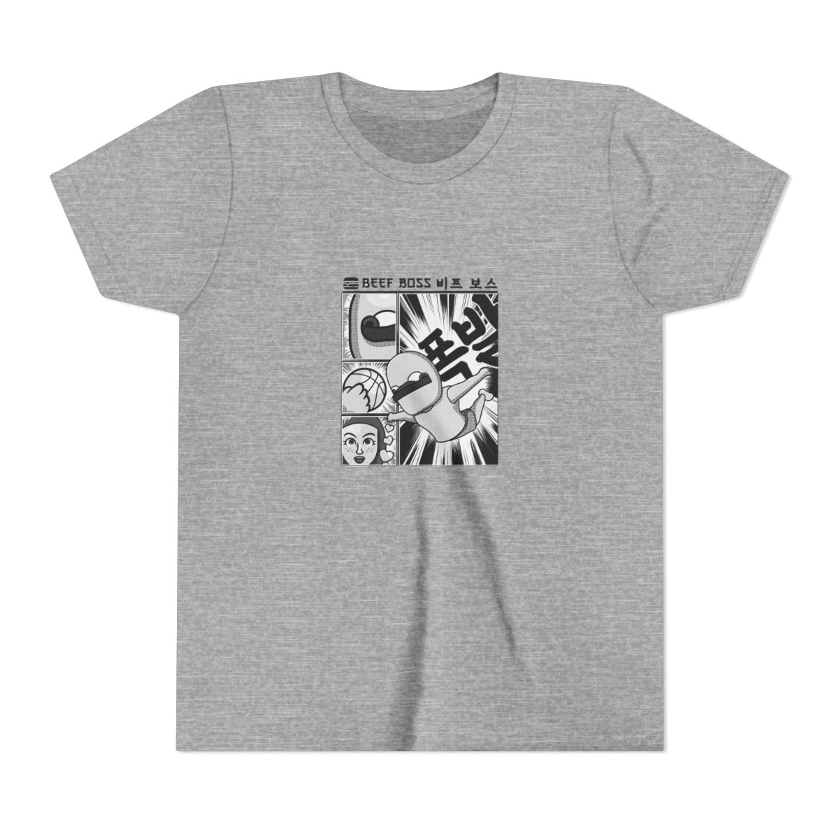 Beef Boss Manga Kids T Shirt - alternate angle 2, merchandise