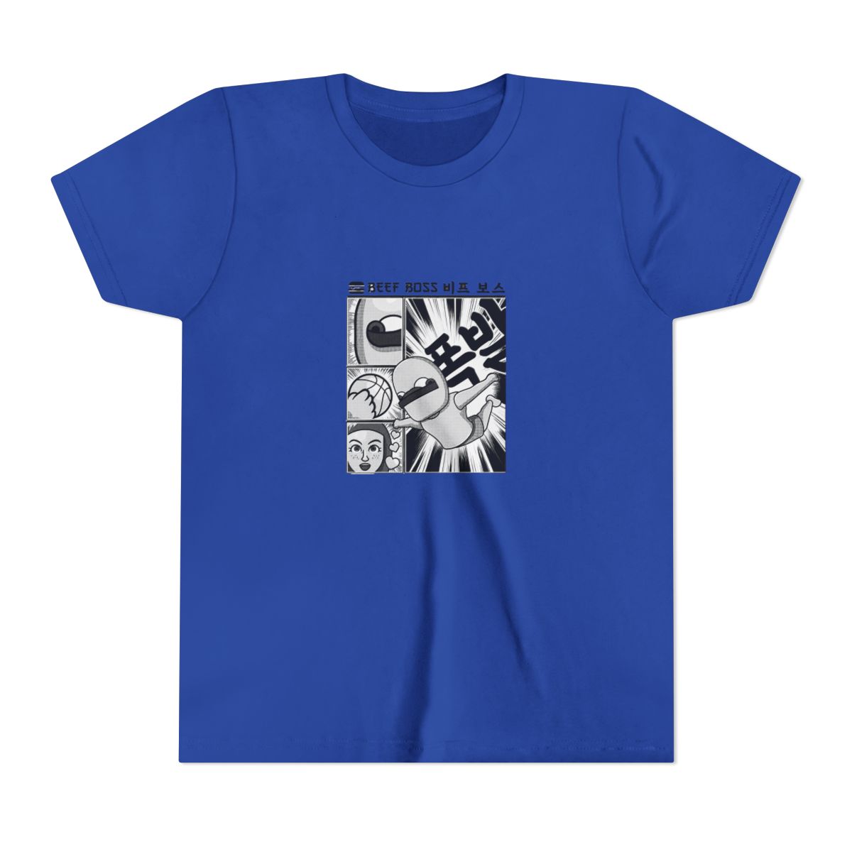 Beef Boss Manga Kids T Shirt - alternate angle 3, merchandise